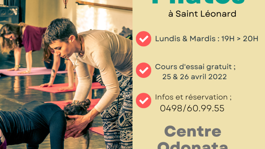 Cours de Pilates à Liège : Portes ouvertes les 25 et 26 avril 2022